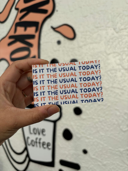 Pre-paid Coffee Cards